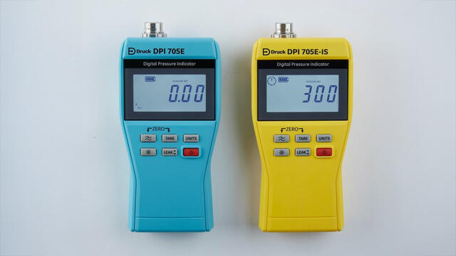 Druck DPI705E er etterfølgeren til den populære trykkindikatoren DPI705. Flere nyttige funksjoner! I tillegg til DPI705E kan vi levere DPI800/802 håndholdte trykkindikatorer og PACE1000/1001 trykkindikator og presisjonsbarometer for benk eller panel/rack. 

